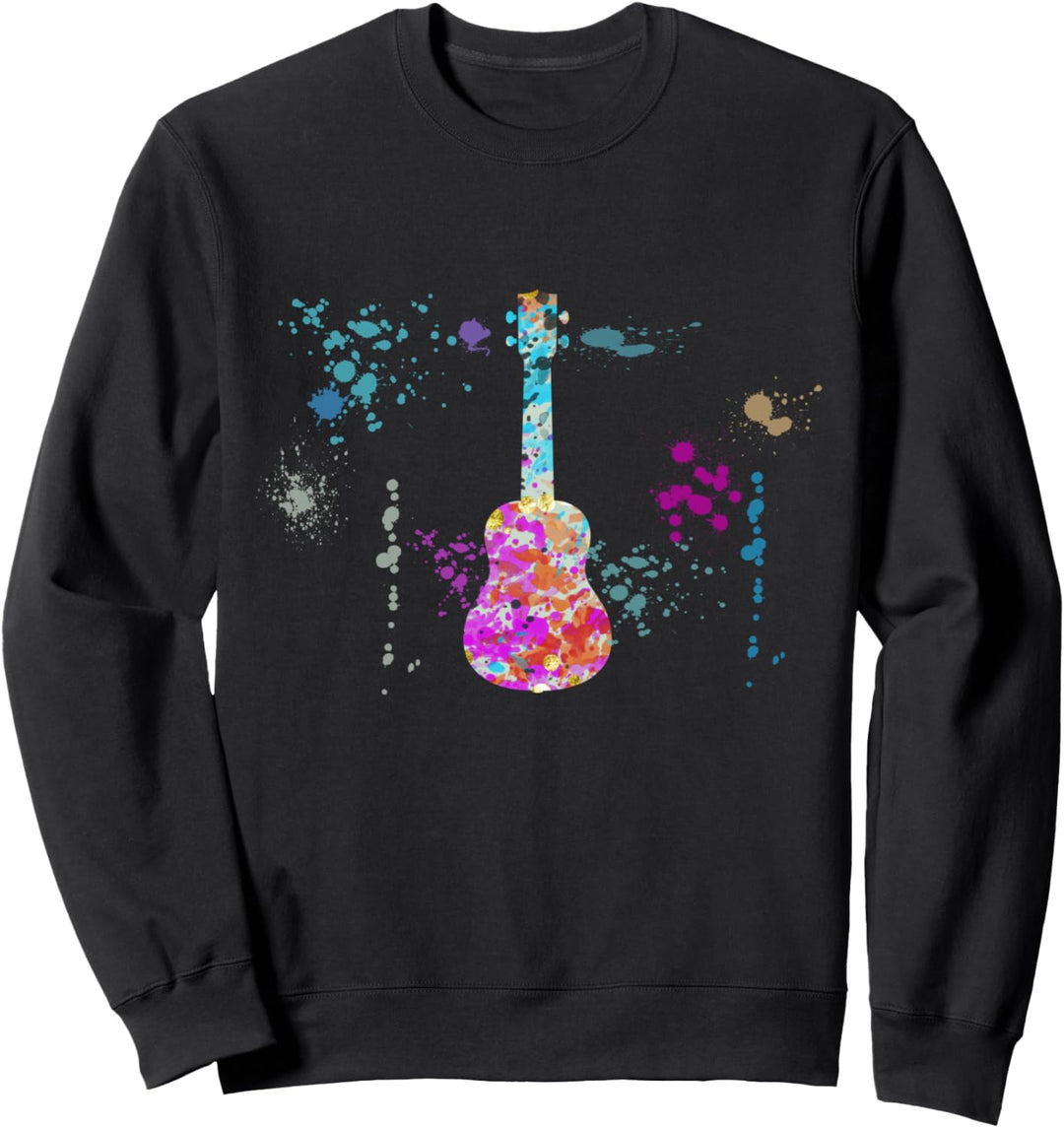 Ukulele Instrument Silhouette Ukulelen Sweatshirt