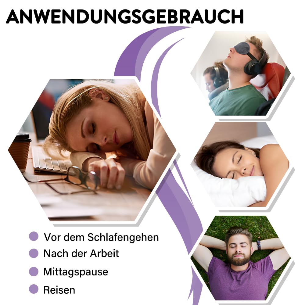 Minidiva Augenmaske Wärmend Dampf Eye Mask für Trockene Augen, 30Pcs Augenmaske Schlafmaske Entspann