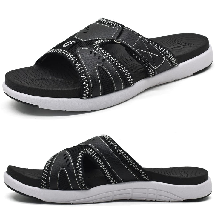 COFACE Herren Sport Recovery Sandalen Plantar Fasciitis weiche Polsterung leichtes Gewicht Bogen Unt