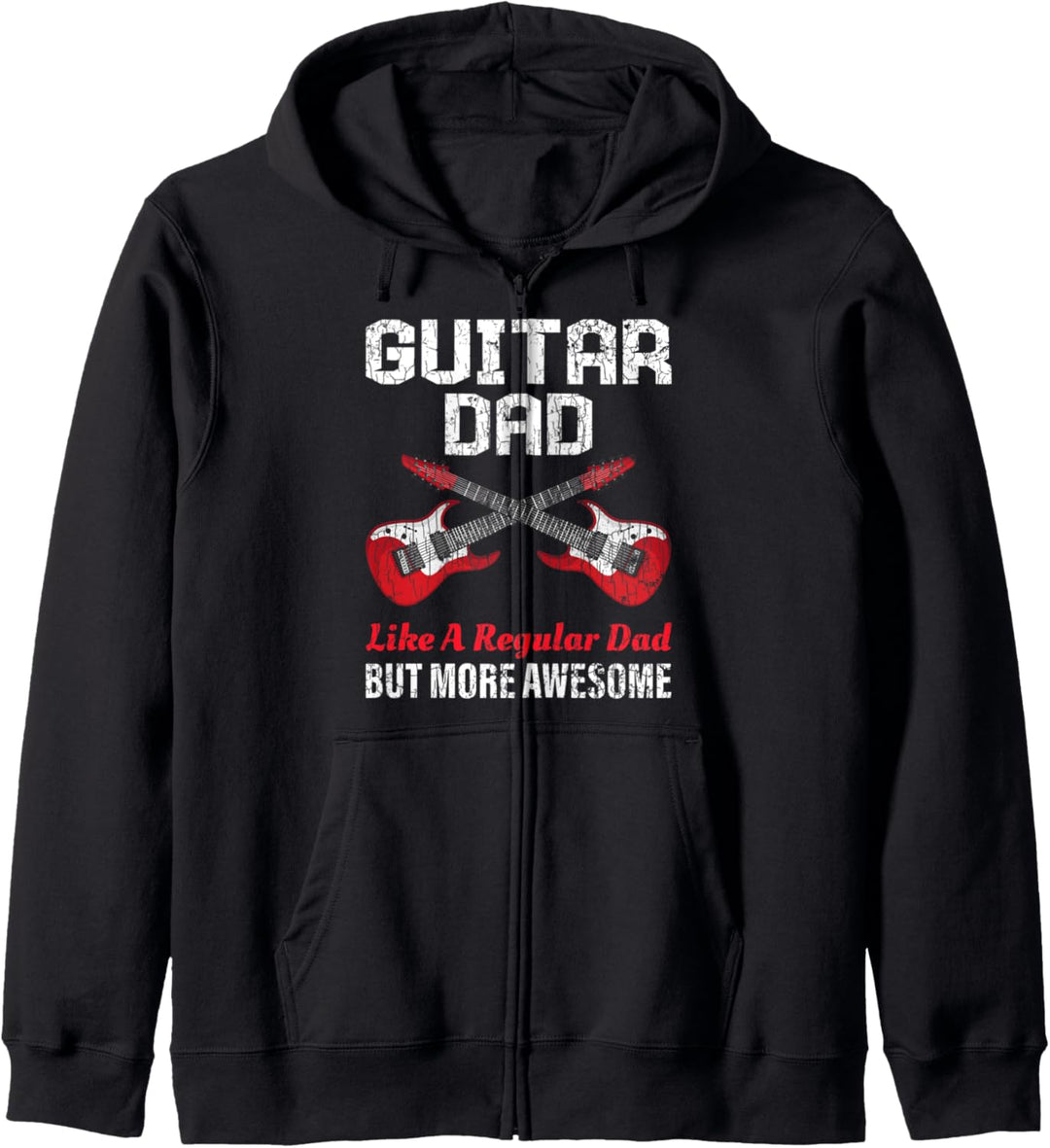 Gitarre Papa Lustige Gitarrist Vatertag Grafik Kapuzenjacke