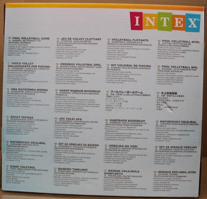 Intex Pool Game - Aufblasbares Wasserballspiel - Volleyballnetz (Pool Volleyball - Spiel + Floating