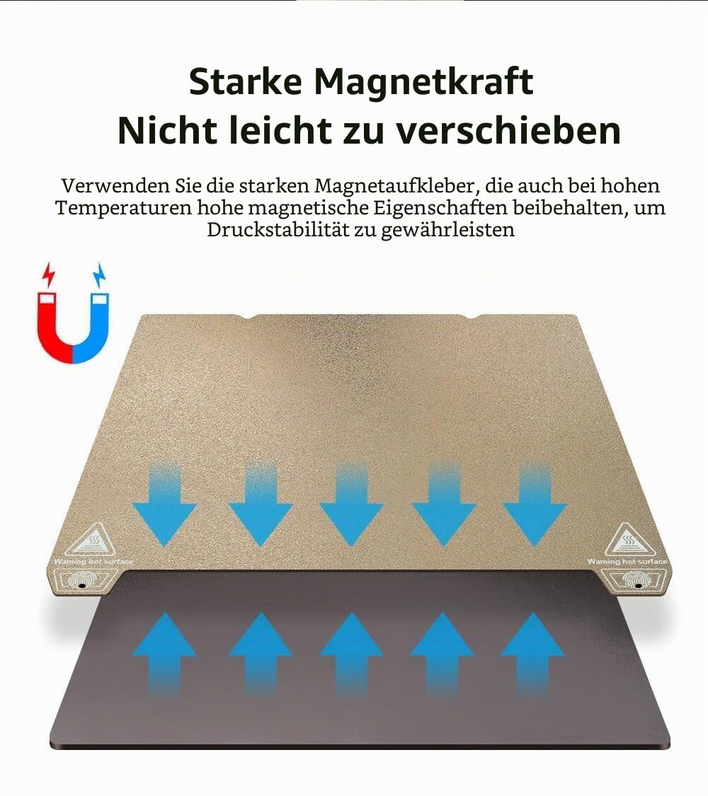 Tofelf K1 Max Bauplatten-Bett-Set, 315 x 310 mm, Federstahl-Druckbett, strukturierte PEI-Oberfläche