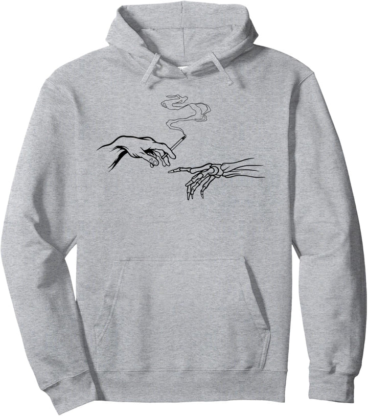 Die Zerstörung Adams - Raucher Parodie - Michelangelo Kunst Pullover Hoodie