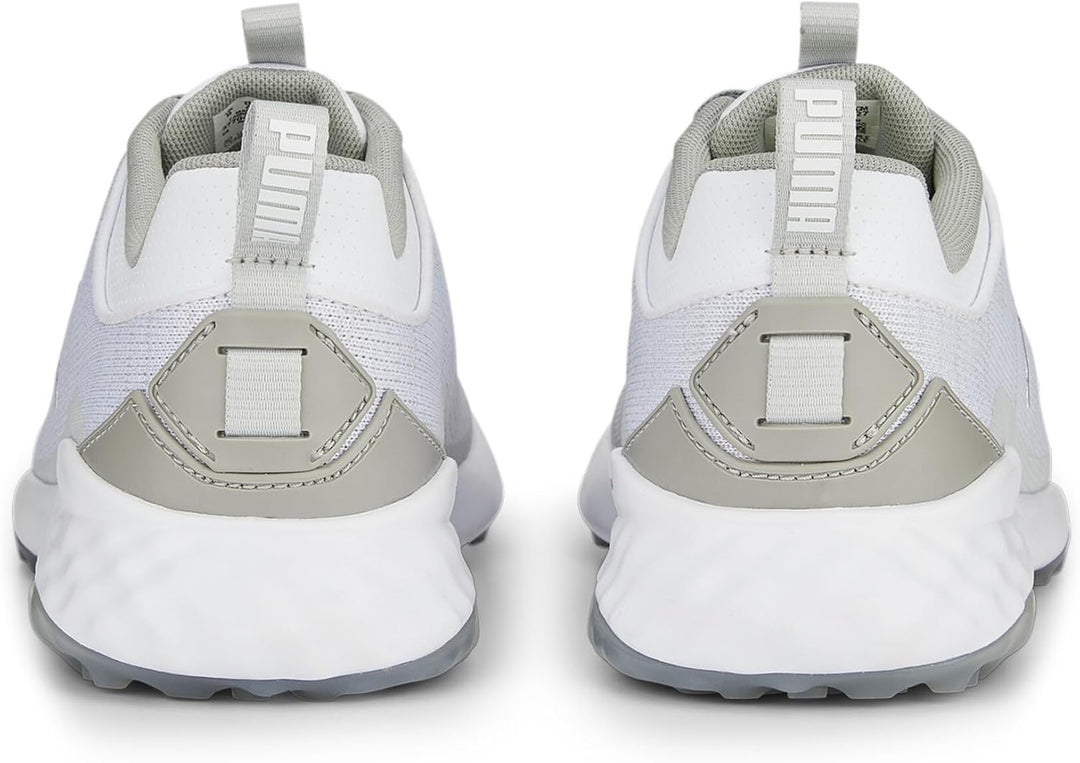 PUMA Herren Fusion Pro Golfschuh 41 EU Puma Weiss Puma Silber Flach Hellgrau, 41 EU Puma Weiß P