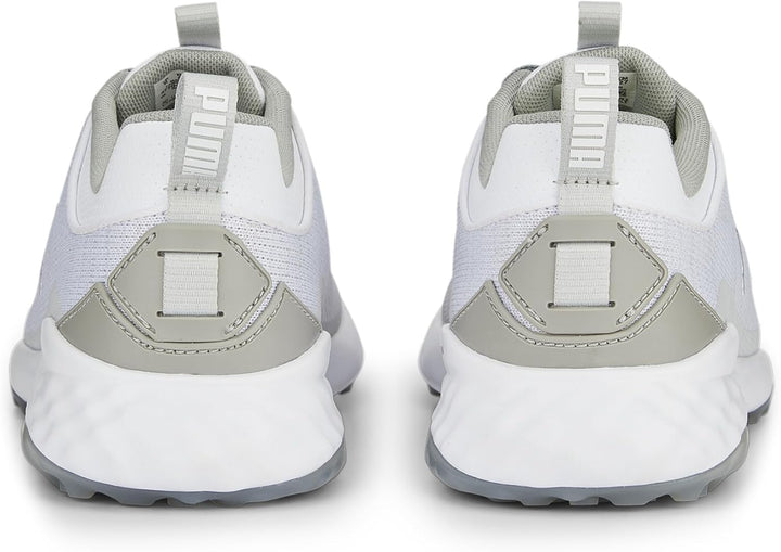 PUMA Herren Fusion Pro Golfschuh 41 EU Puma Weiss Puma Silber Flach Hellgrau, 41 EU Puma Wei&#xDF; P