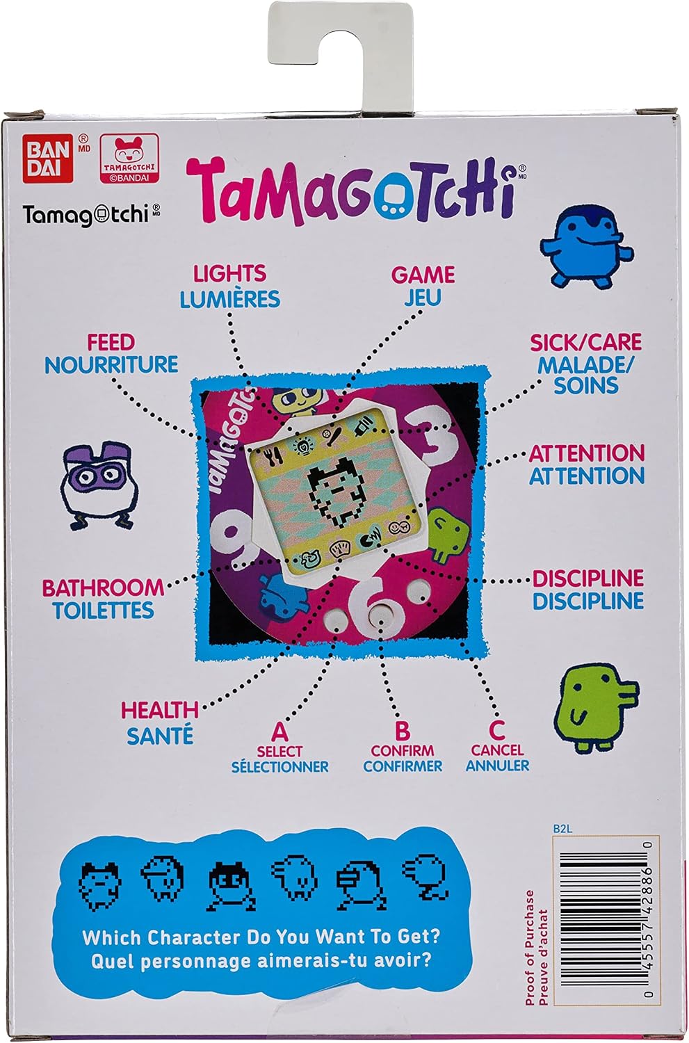 Tamagotchi Original Sakura Elektronisches Haustier für Kinder, interaktives Spielzeug, Sakura