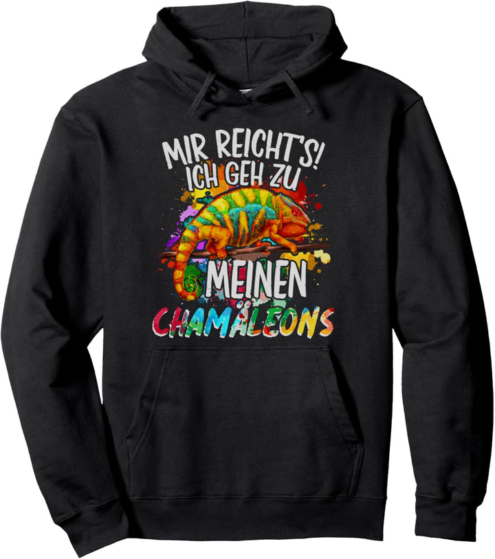 Ich Geh Zu Meinen Chamäleon - Buntes Chamäleon Pullover Hoodie