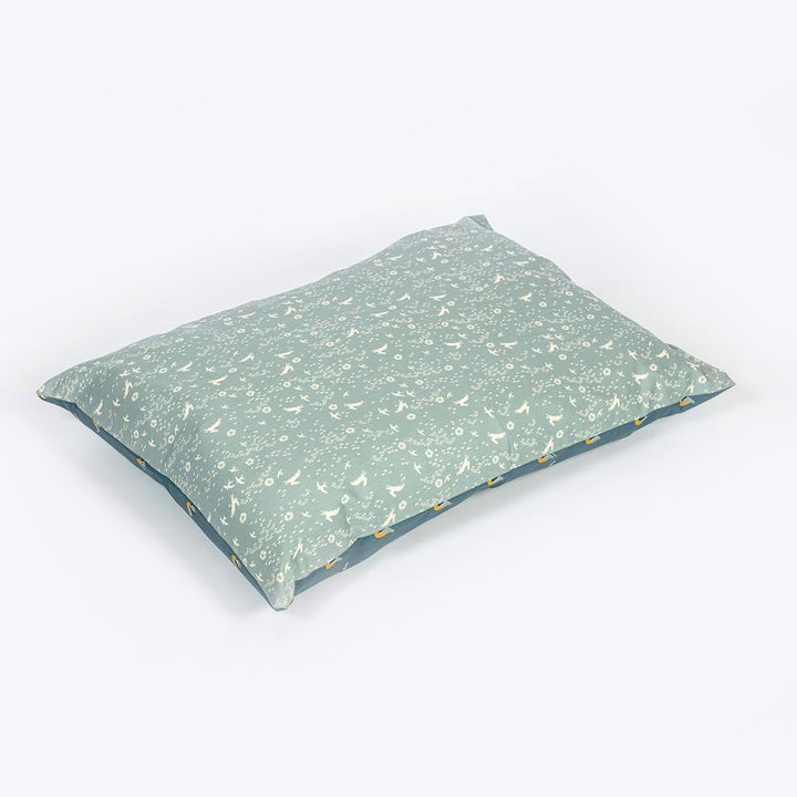FATFACE Flying Birds Hundedecke, sehr weich, nachhaltig, gross, Blau/Blaugrün Large, Large