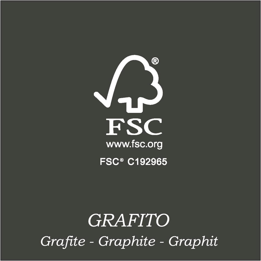 Henor Monitorständer TV-Bildschirmerhöhung in FSC® Holz 82 x 26.5 x 12 cm. Unterstützt 50 kg Graphit