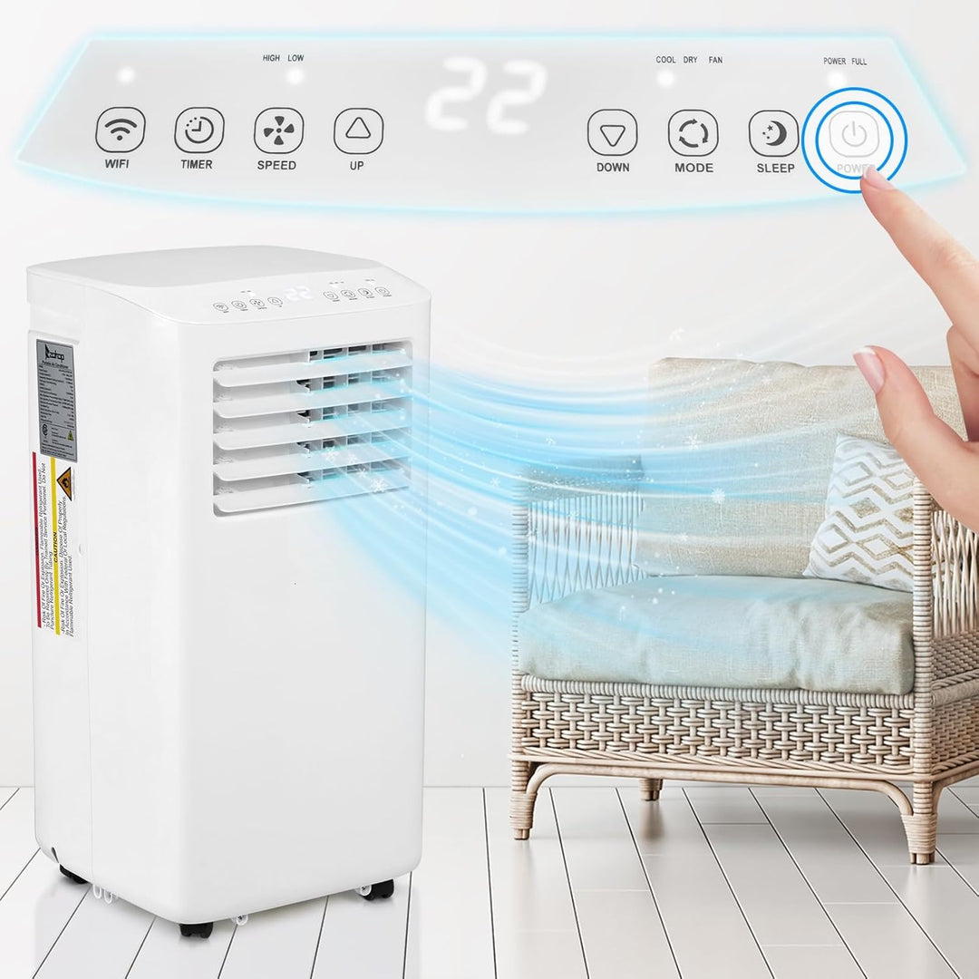 LEADZM Mobile Klimagerät klimaanlage,10000 BTU 1120W, Raumgrösse bis 32㎡,Air Conditioner mit Ablufts
