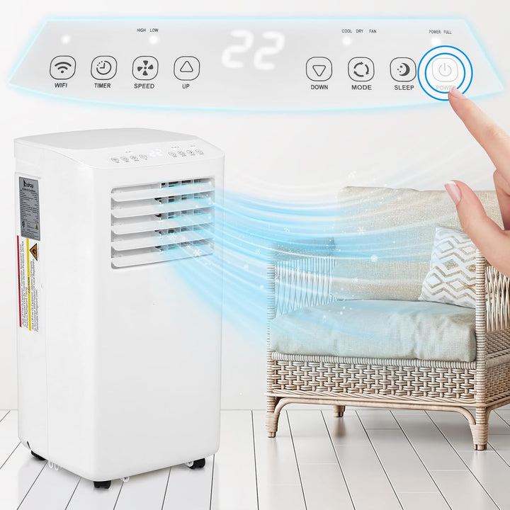 LEADZM Mobile Klimagerät klimaanlage,10000 BTU 1120W, Raumgrösse bis 32㎡,Air Conditioner mit Ablufts