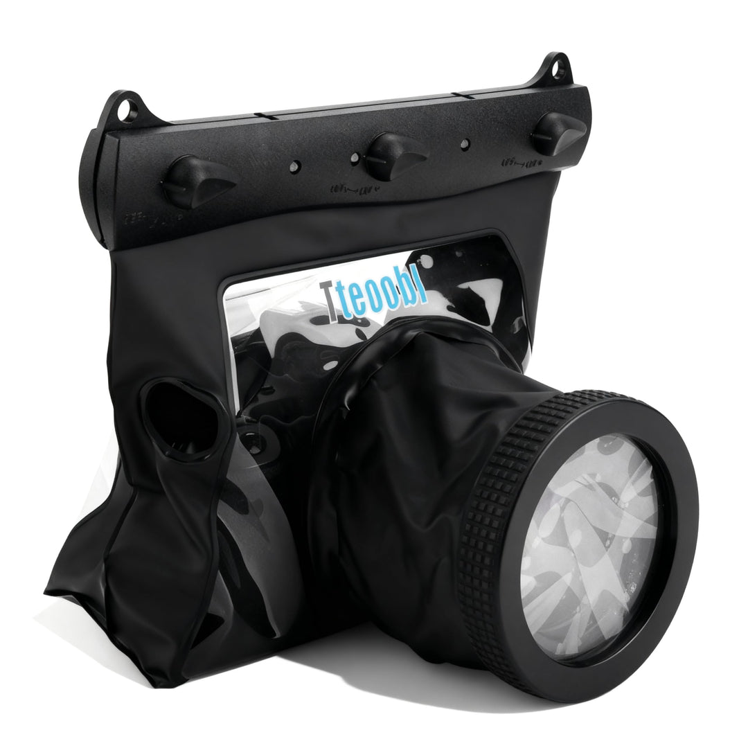 Sxhlseller Tragbare Universelle wasserdichte Unterwassertasche 20M für Canon Nikon DSLR-Kameras(schw