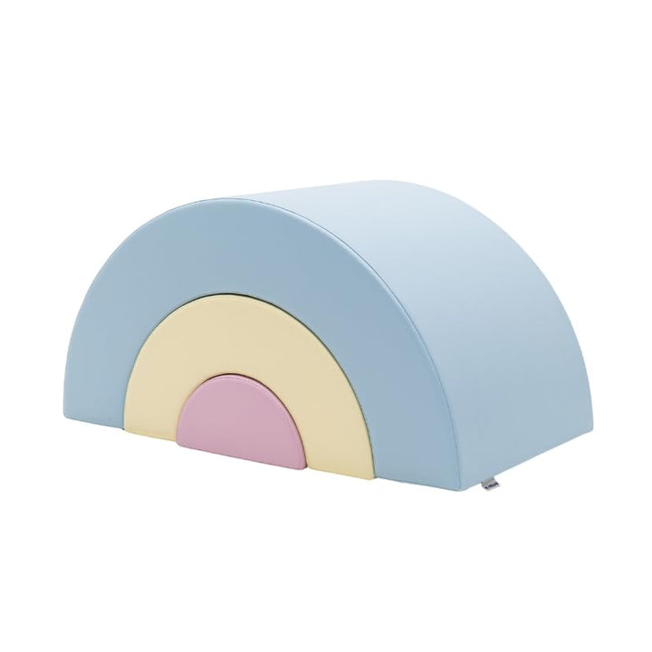 IGLU SOFT PLAY Rutsche Set XXL Schaumstoff Bausteine Kinder Klettern Baby (Pastel, Rainbow) Pastel R