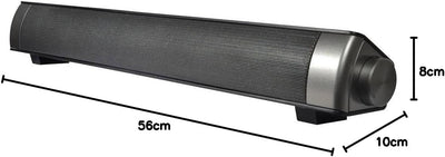 REFLEXION SB100 Soundbar für Fernseher (40 cm, Audioanschluss, USB, 48 Watt), schwarz