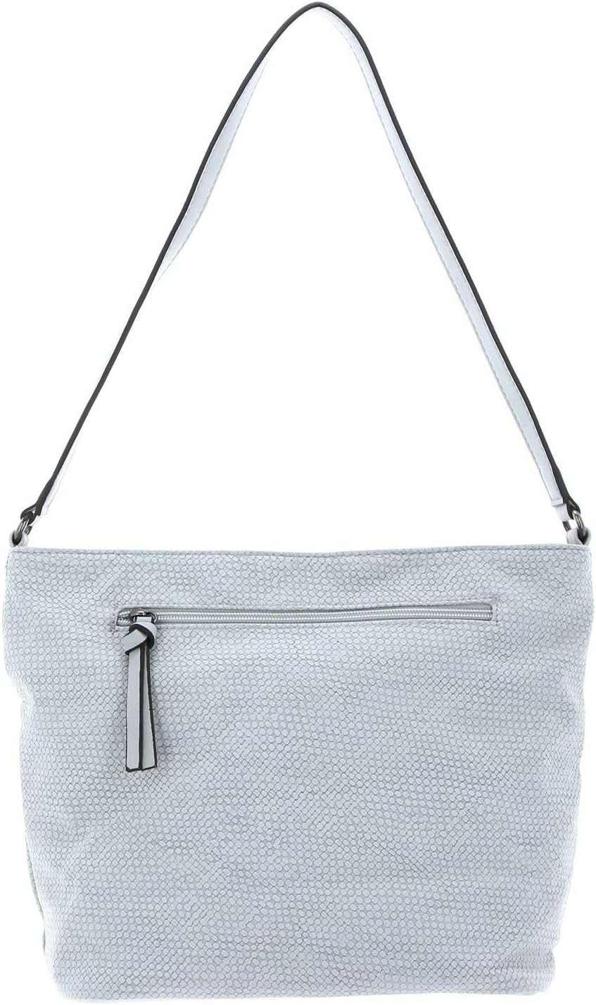 Tamaris Alessia Hobo Bag S Schultertasche Grau (Light Grey Comb), Grau (Light Grey Comb)