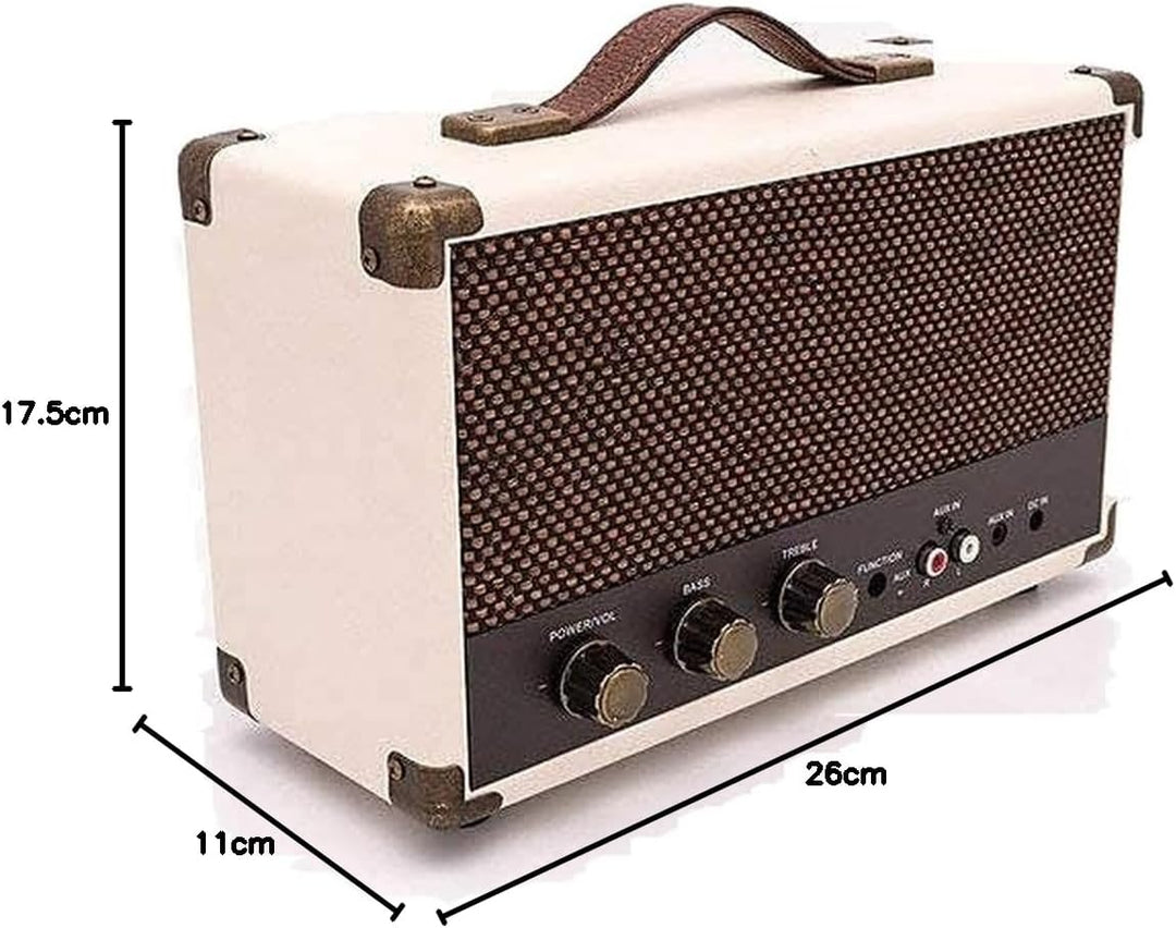 GPO Westwood Retro 25 Watt Lautsprecher mit Subwoofer, Cinch-Eingang, Bluetooth mit Retro-Gitter und