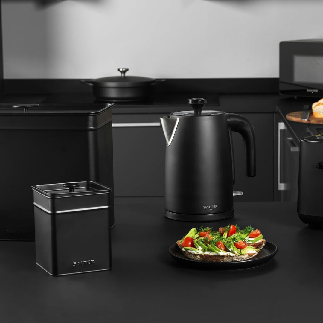 Salter Kuro Elektrischer Wasserkocher, 1,7L, 3000W Schnellkochfunktion, BPA-frei, Kalkschutz, Automa