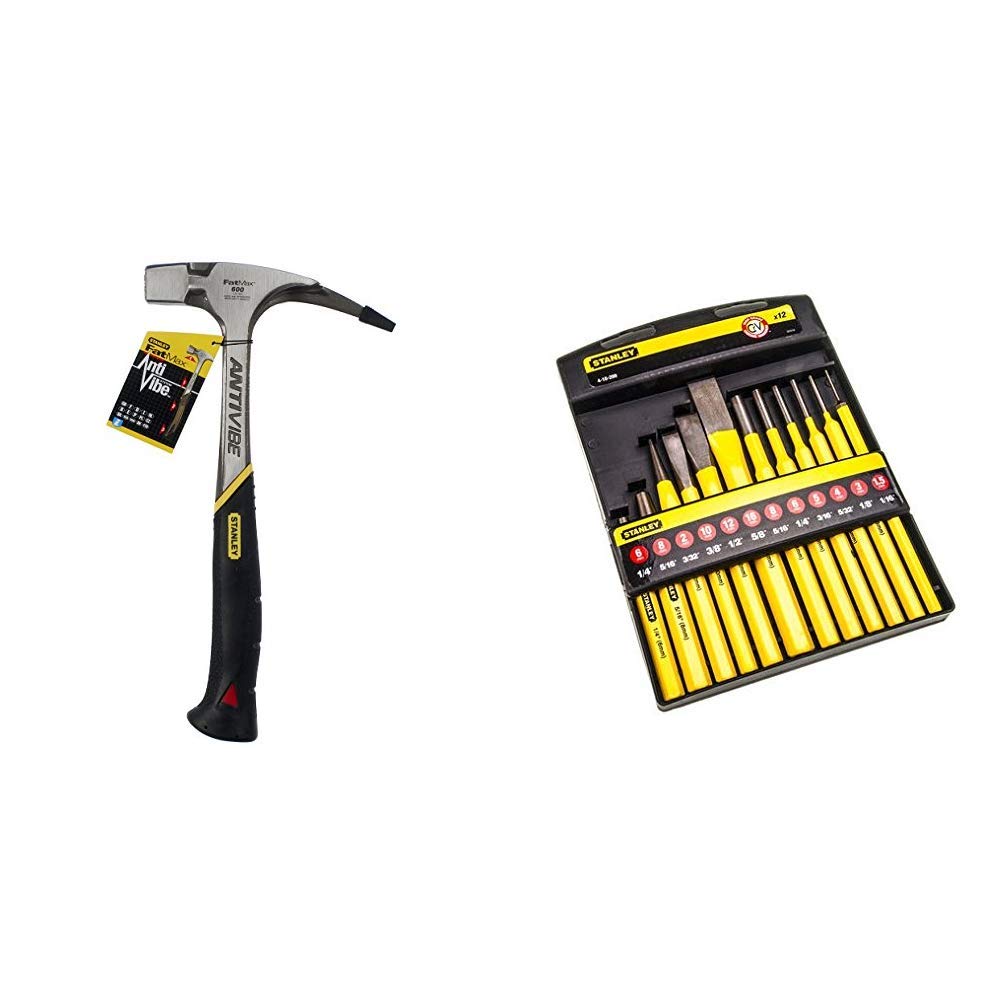 Stanley FatMax Antivibe Latthammer (600 g Kopfgewicht, 340 mm Länge, ergonomischer DynaGrip-Griff) 1