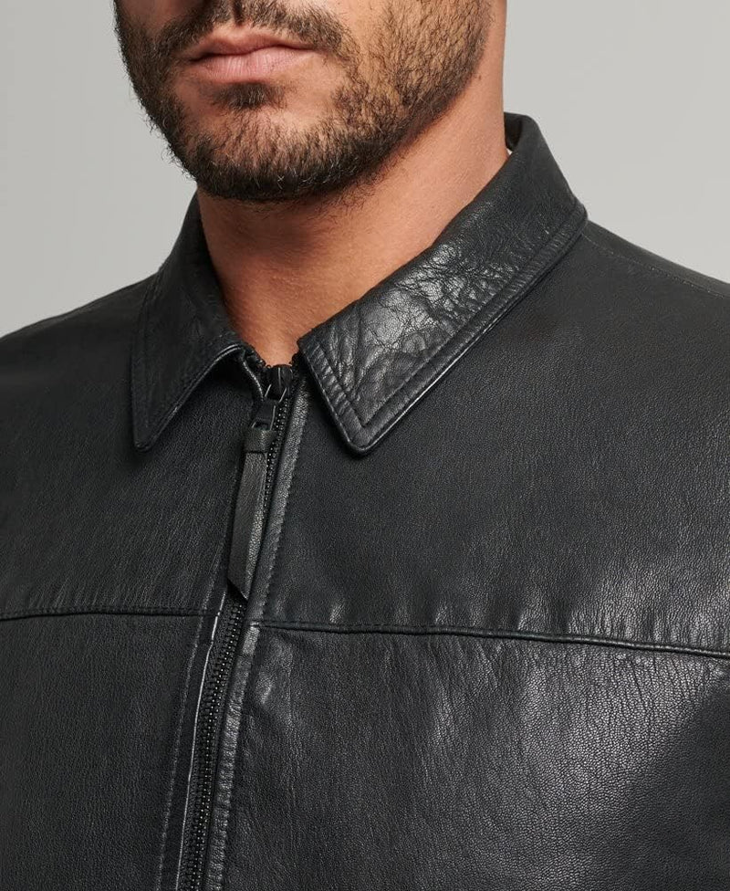 Superdry Herren Leder Jacke, S