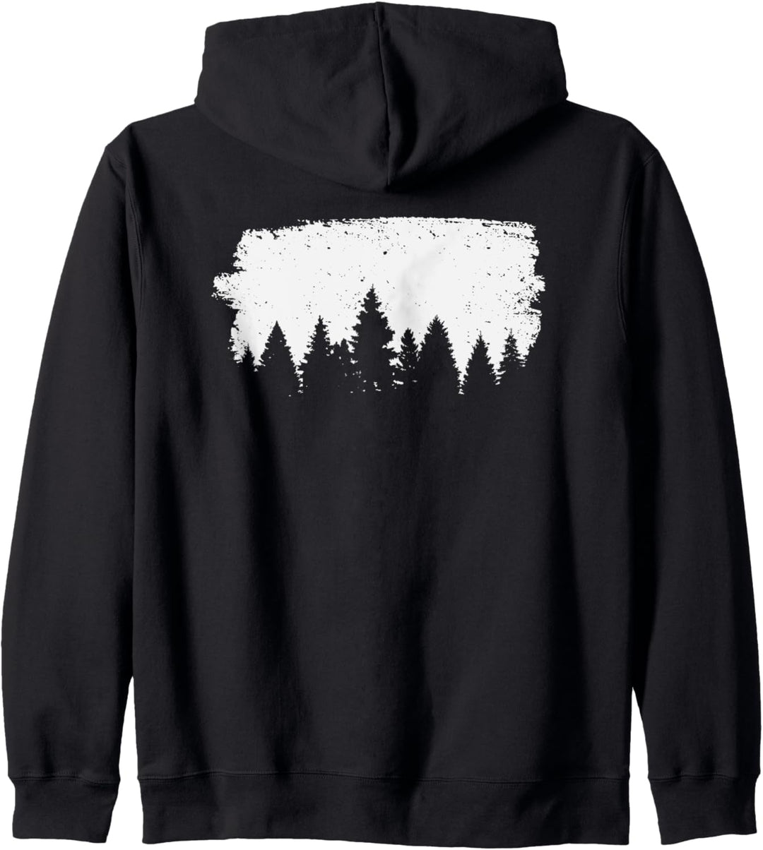Vintage Wandern Berge Wald Wanderer Grafik Kapuzenjacke