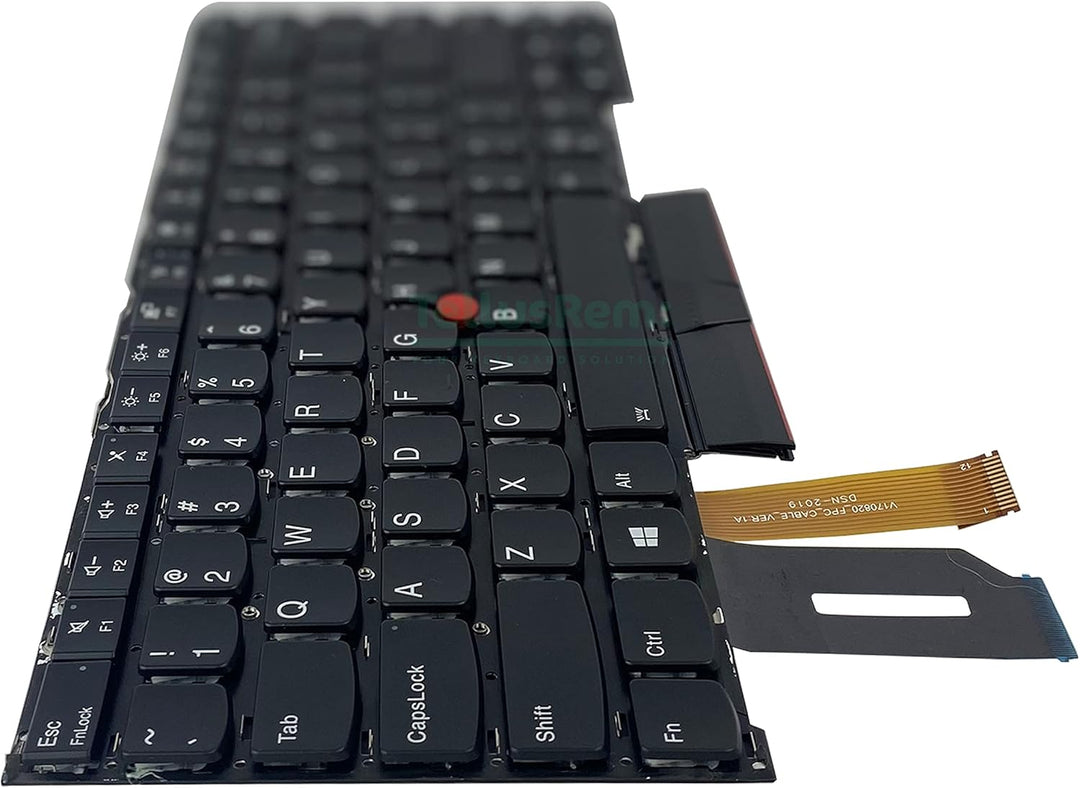TellusRem ersatztastatur US Hintergrundbeleuchtung für Lenovo Thinkpad T490s T495s Backlit US, Backl