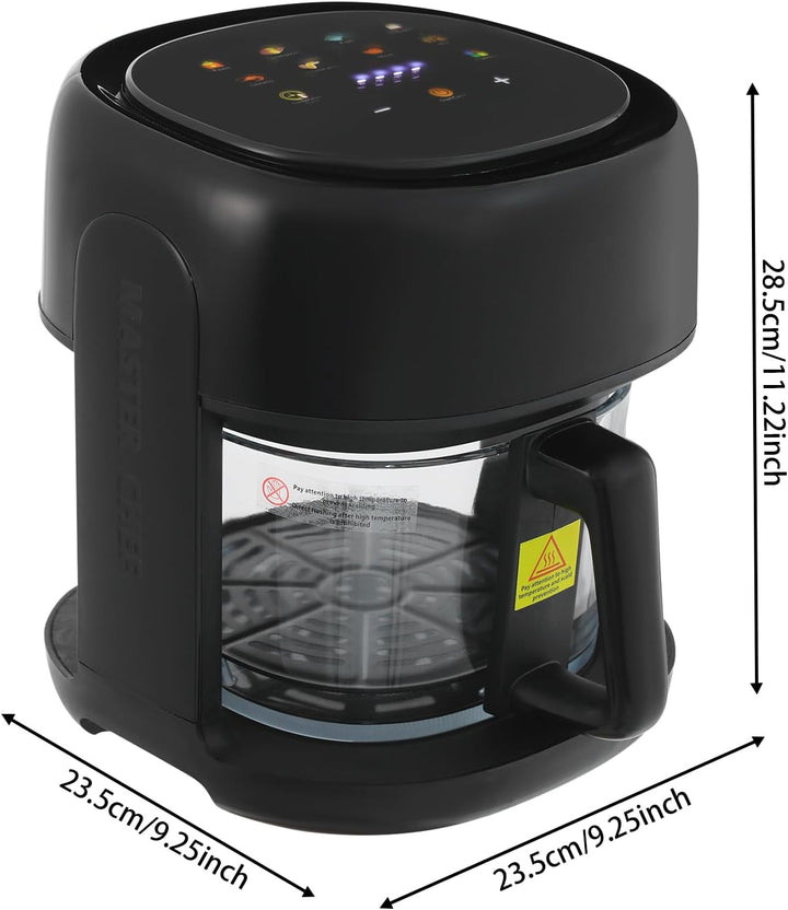 1350W Heissluftfritteuse 3.3L Smart Airfryer mit TouchScreen & Timer, 80–190 °C Einstellbaren Temper
