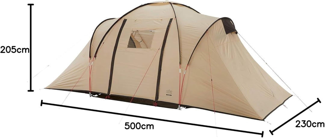 Grand Canyon Unisex – Erwachsene Atlanta 4 Zelt, Mehrfarbig, 4 Personen