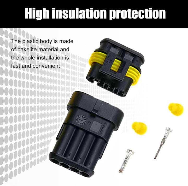 KFZ Stecker KFZ Kabel Steckverbinder: YIDM 352 Stück Wasserdichte KFZ Kabel Steckverbinder+Crimper Z