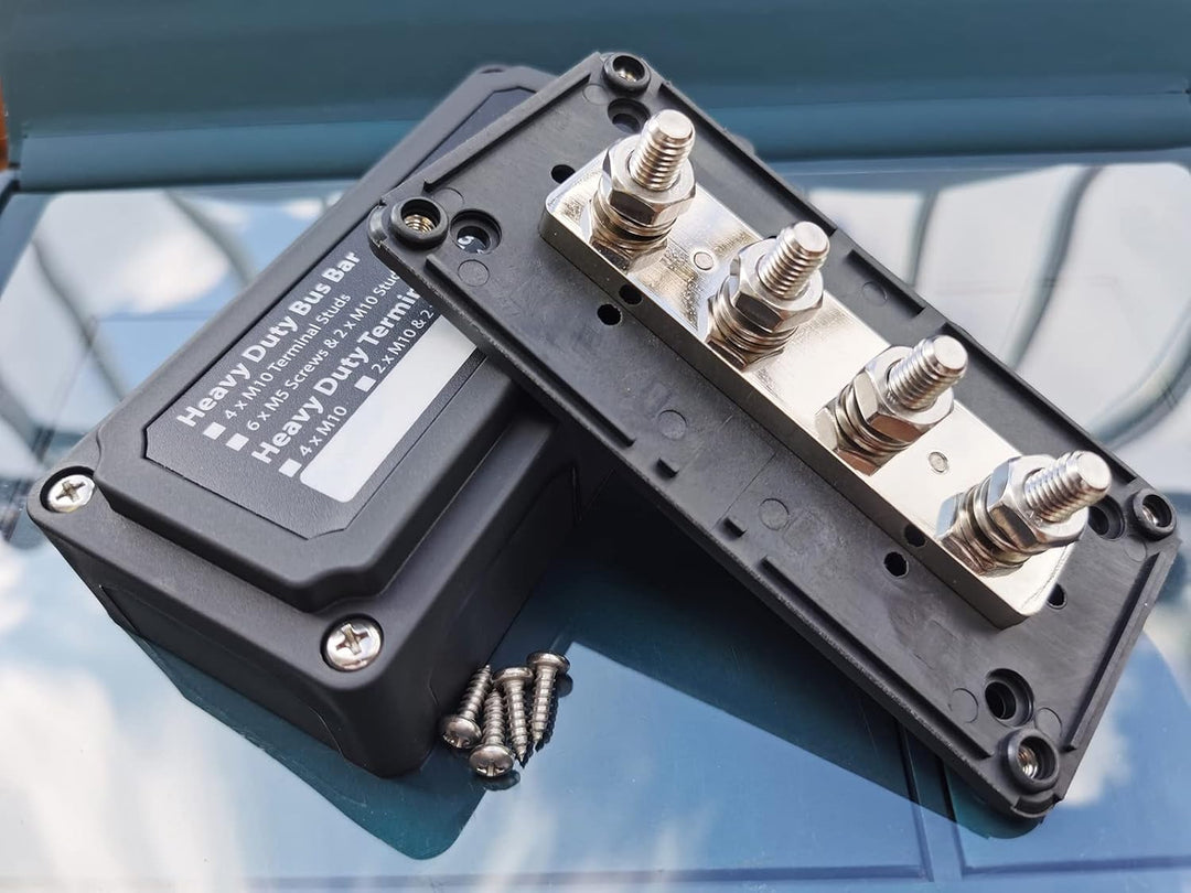 300A Sammelschienenkasten 12V - 48V DC 4X M8 Sammelschiene für Geländewagen Boot Camper Car Heavy Du