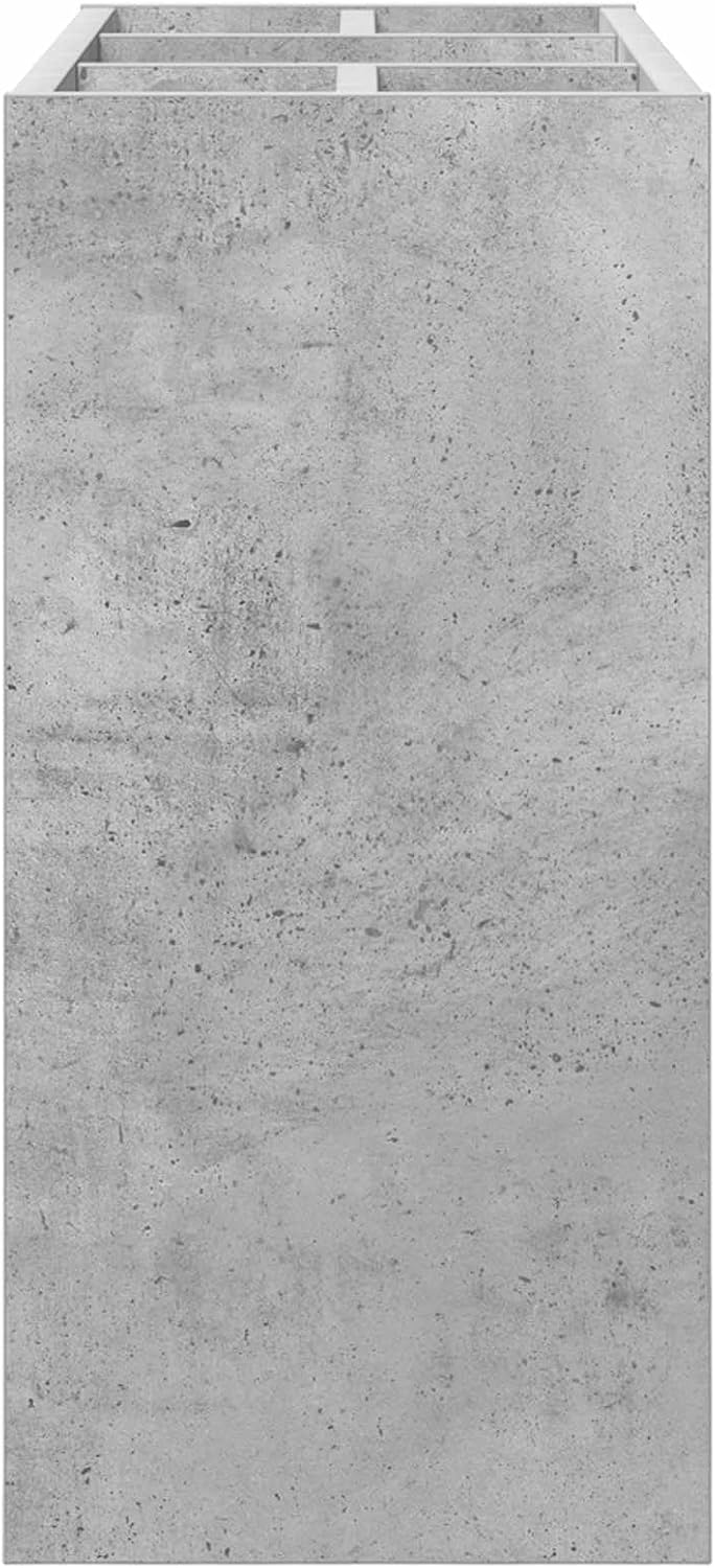 vidaXL Sonnenschirmhalter Beton Grau 65 x 24 x 50 cm Holzwerkstoff, Flur-Aufbewahrung, rechteckiger