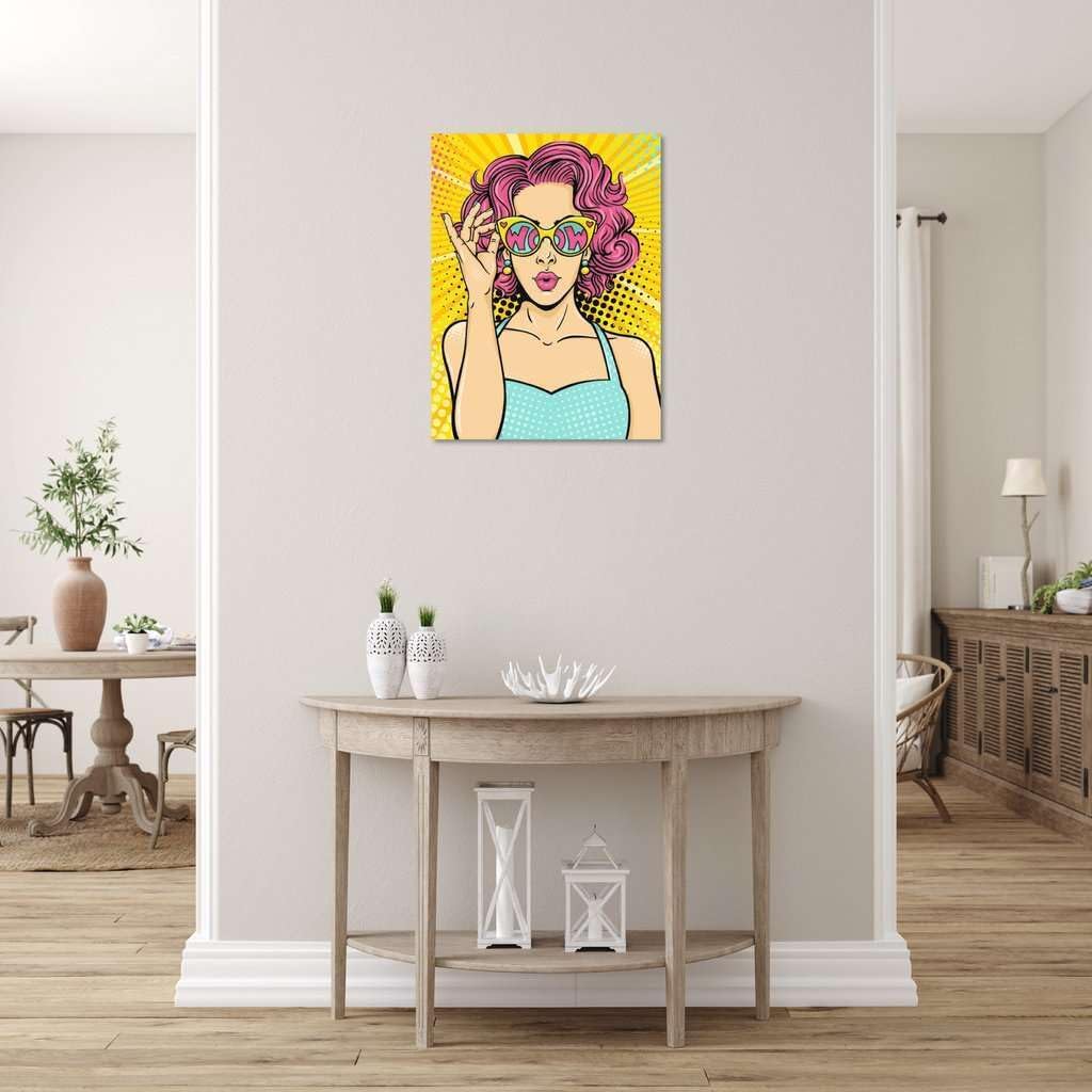 Ravensburger CreArt 25857 - Lady in Pink (Popart) - Malen nach Zahlen Erwachsene, DIY Malset mit Pin