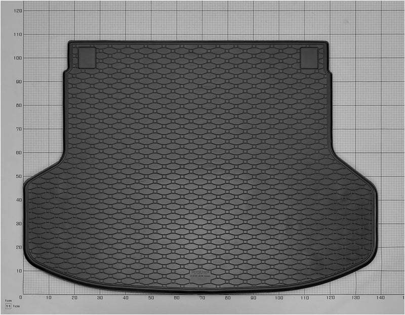 Stylisches Gummi- und Kofferraumwanne Set geeignet für KIA Ceed SW ab 2018 - Schützen und Aufwerten