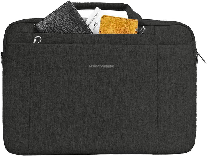 KROSER Laptop Tasche 15.6 Zoll Notebooktasche Aktentasche Tablet Tasche Schulter Umhängetasche Wasse
