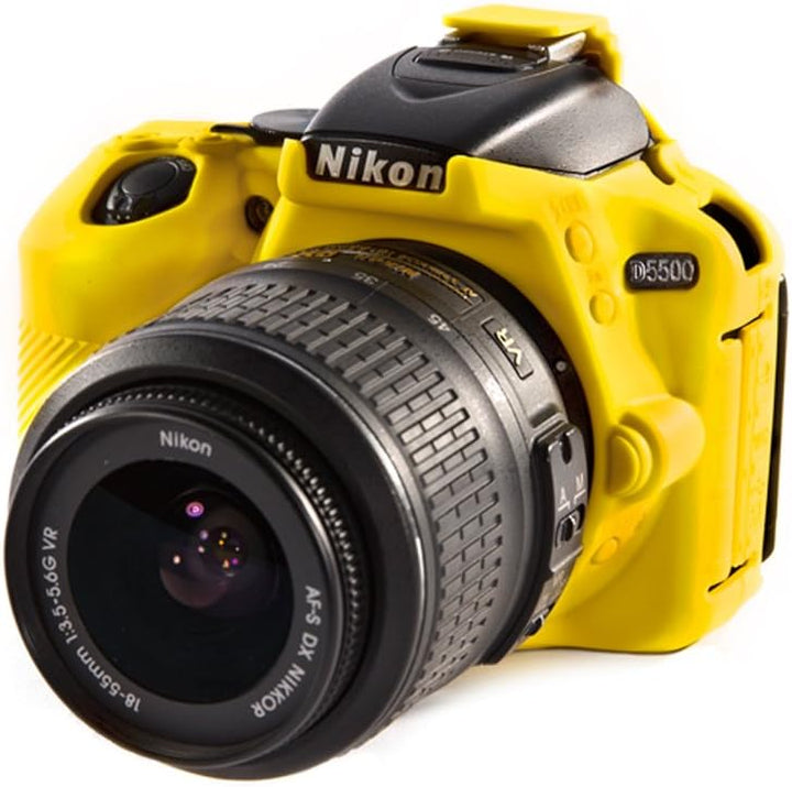 easyCover - Silikon Kameratasche - Schutz für Ihre Kamera - Nikon D5500/D5600 - Gelb
