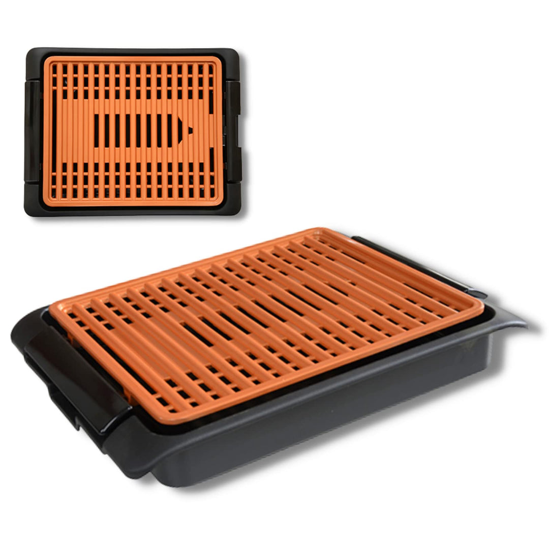 Rauchfreier elektrischer Tischgrill BEST DIRECT Starlyf Smokefree COPPER, Geeignet für Innen- und Au
