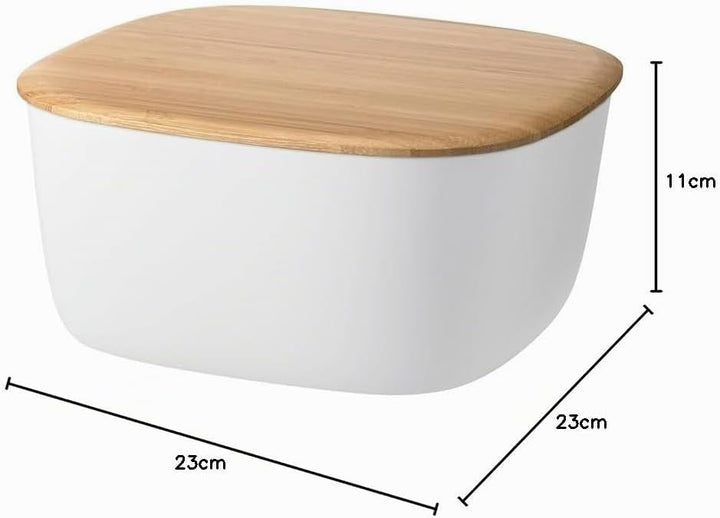 RIG-TIG Brotkasten Box-IT - Aufbewahrungsbox für Brot, Brötchen, Kekse, Gebäck, Schneidebrett als De