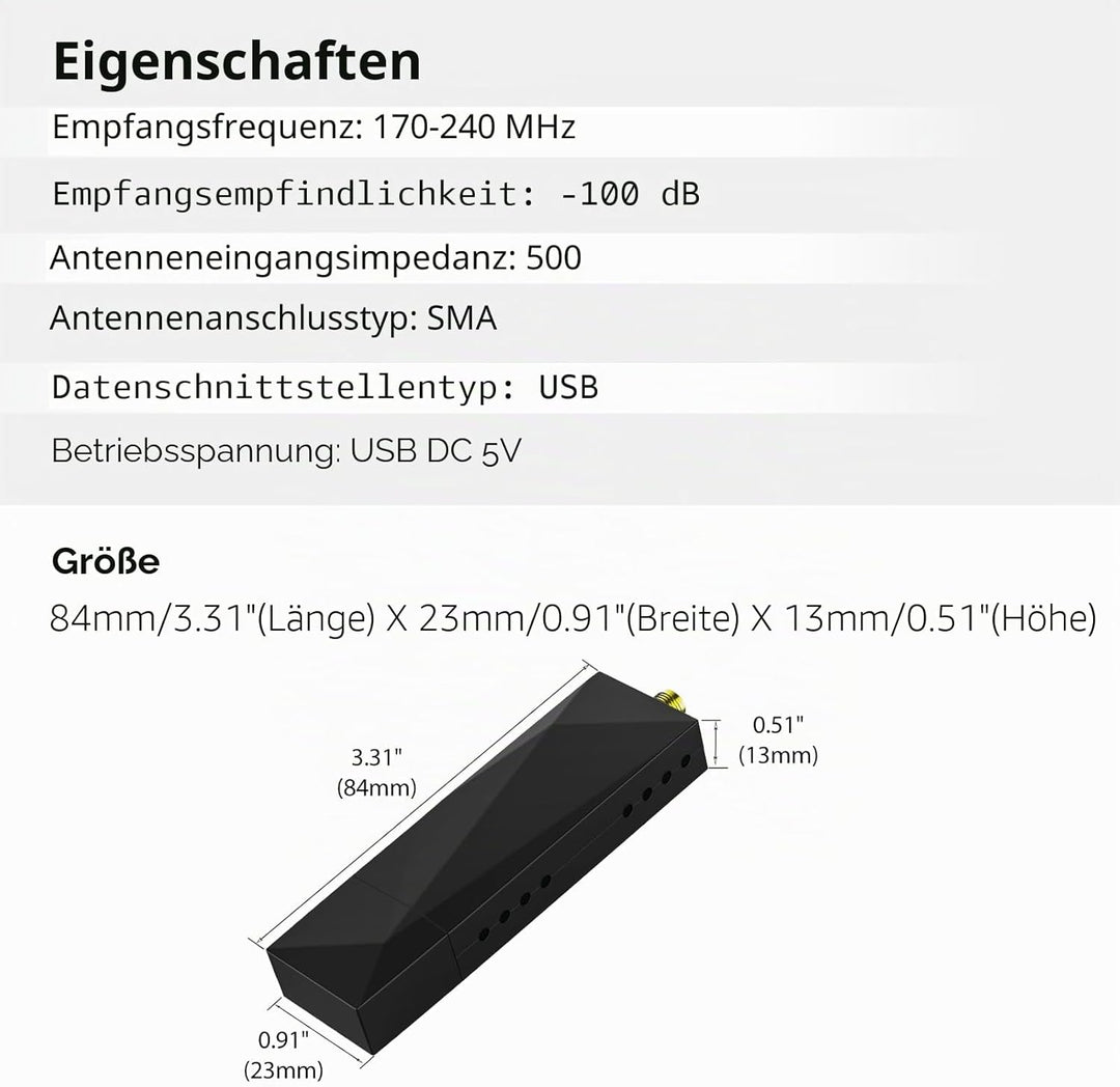 Eonon DAB/DAB+ Digitalradio-Adapter, Empfänger, USB-Dongle für Android 13/14 Autoradio GPS, 4G LTE k