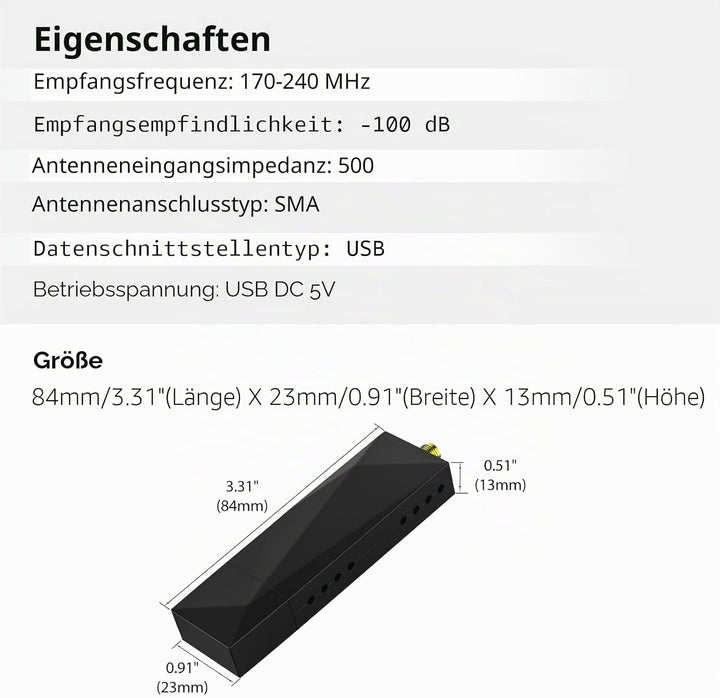 Eonon DAB/DAB+ Digitalradio-Adapter, Empfänger, USB-Dongle für Android 13/14 Autoradio GPS, 4G LTE k