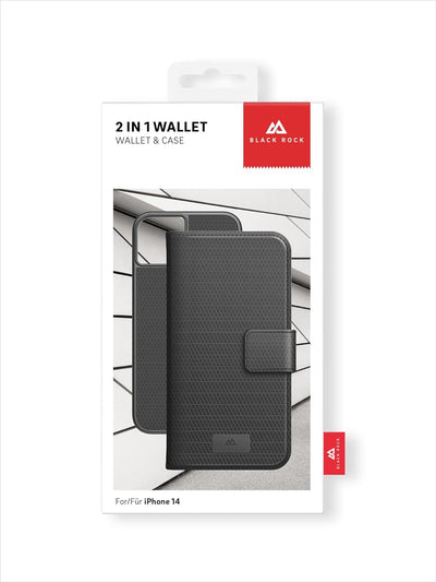 Black Rock - Hülle 360 Grad Klapphülle 2-In-1 Wallet Passend für Apple iPhone 14 I Handyhülle, Magne