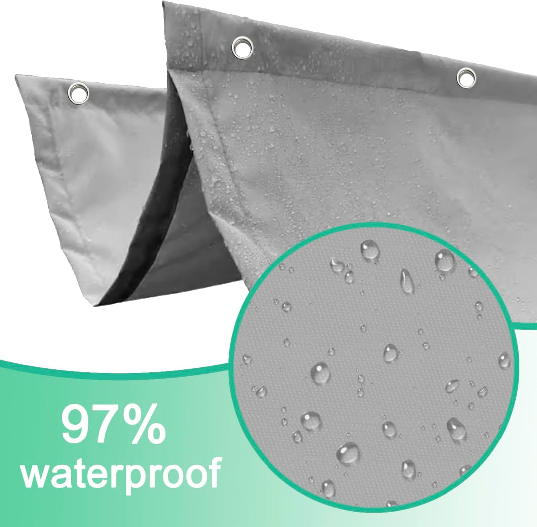 Einziehbar Welle Sonnensegel 100x250cm(BxL) Verstellbar Schattenabdeckung Sonnenschutz Wasserdicht O