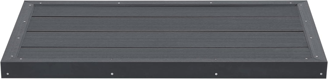 [en.casa] WPC Bodenplatte Nürtingen für Solardusche 101 x 63 x 6 cm Bodenelement für Gartendusche ru