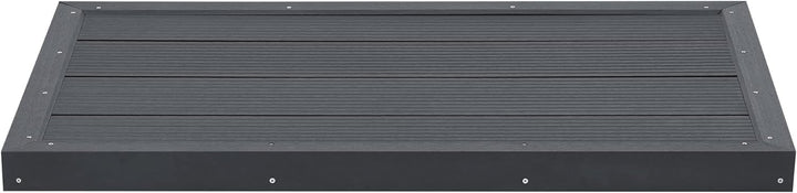 [en.casa] WPC Bodenplatte Nürtingen für Solardusche 101 x 63 x 6 cm Bodenelement für Gartendusche ru