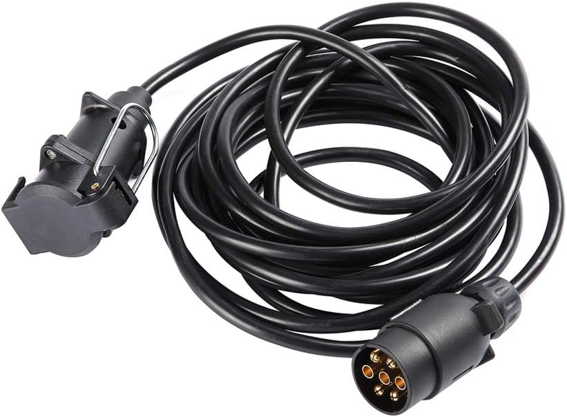 ETUKER 6Meter Anhänger Verlängerungskabel 7 Polig, Anhängerkabel 7 Polig Mit Stecker Steckdose, 12V
