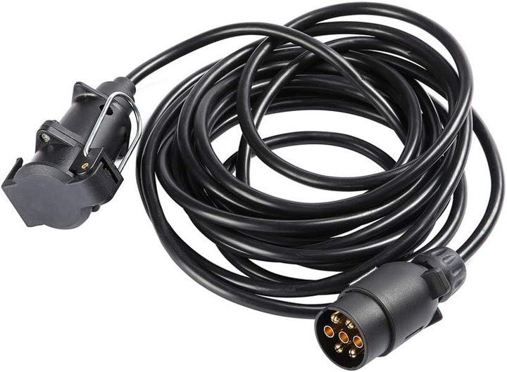 ETUKER 6Meter Anhänger Verlängerungskabel 7 Polig, Anhängerkabel 7 Polig Mit Stecker Steckdose, 12V