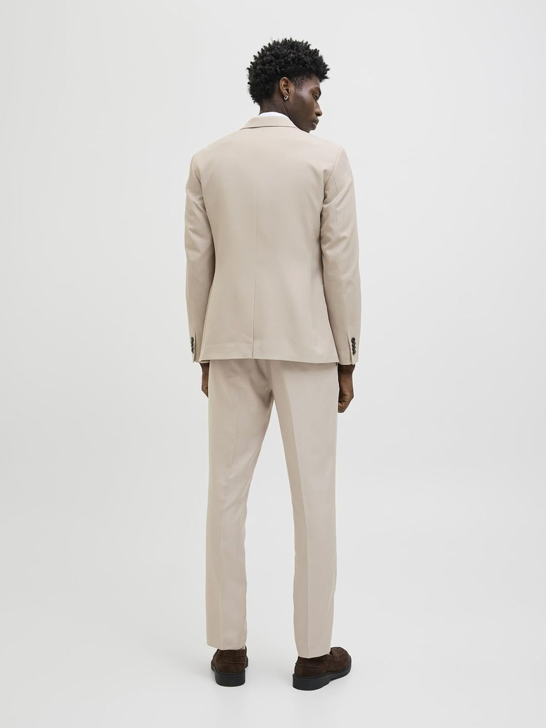 JACK & JONES Male Einreihiger Blazer und Hose JPRCOSTA Super Slim Fit Anzug 56 Pure Cashmere/Fit:sup