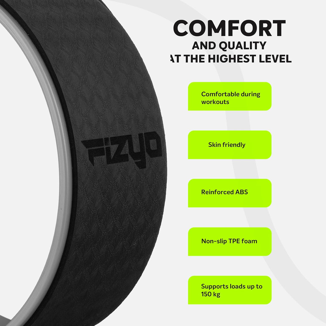 Fizyo Yoga Wheel Ø 32 cm – Yogarad für effektives Rücken-Training & Schmerzlinderung – Stabil, Rutsc