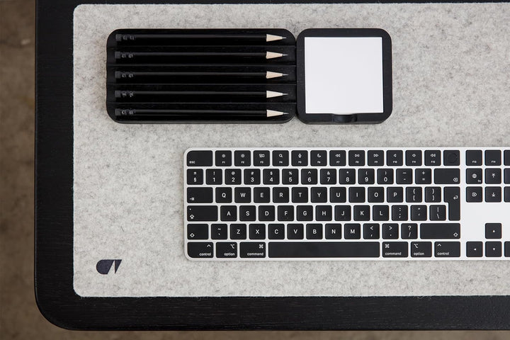 OAKYWOOD - Filz Schreibtischunterlage Grau M Grey - Medium, Grey - Medium