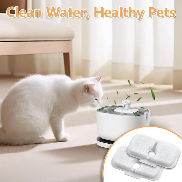 48 Stück Katzenbrunnen Filter für Petliibro Filter PLWF105/PLWF115/PLWF005 Katzen-Trinkbrunnen, Petl