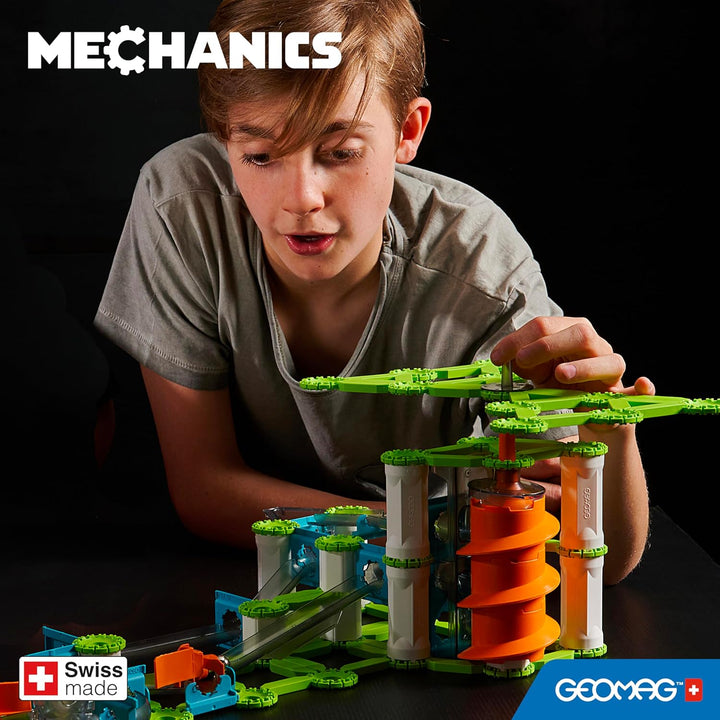 Geomag - Mechanics Gravity Elevator Circuit - Educational and Creative Game for Children - Magnetic