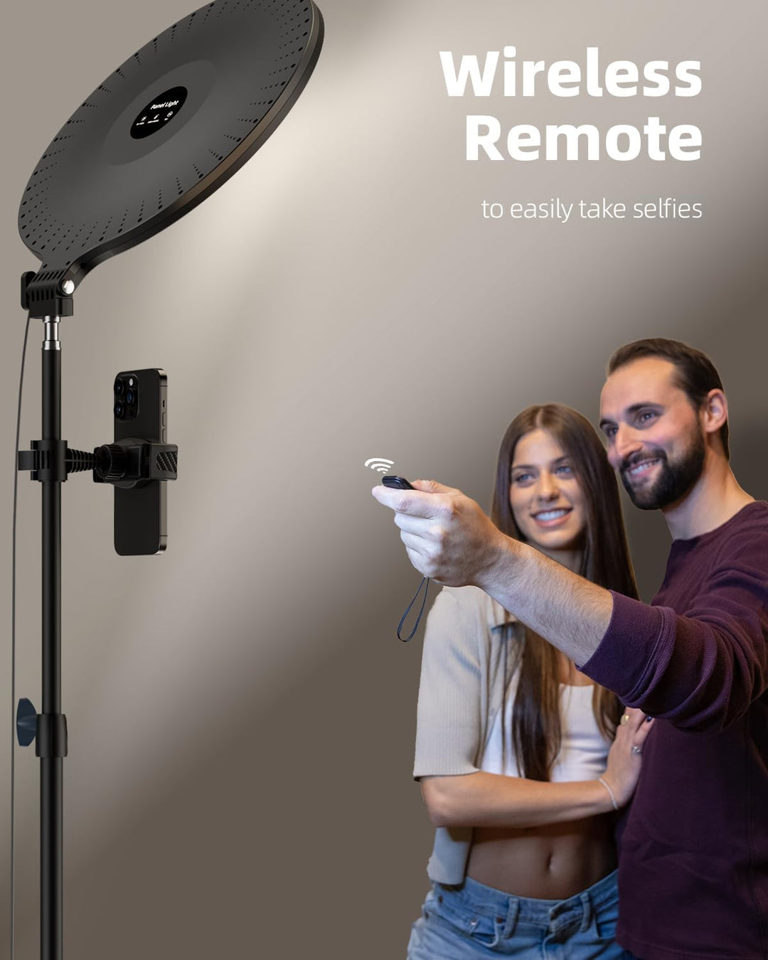 Weilisi 10.5" Ringlicht mit 69" Stativ Handy mit für Tiktok, Vlogging | Vollflächiges Ringlicht-Stat